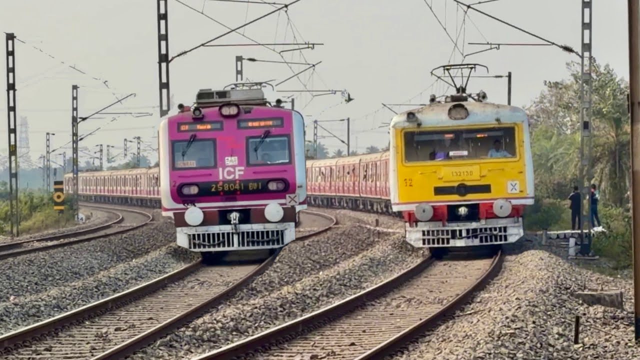 High SPEED CURVING Trains at the Mega Curve! Wap4 Intercity+Teesta Torsa Express & EMU Local Trains