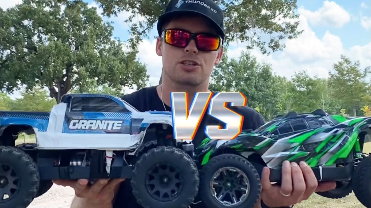 Arrma Granite против Traxxas Rustler Ultimate!!! Битва в скейтпарке!
