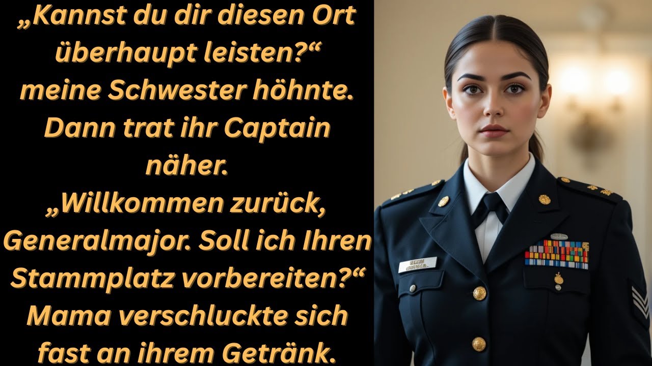 „Sie dachten, ich hätte nichts – bis ‚Generalmajor‘ durch den Raum hallte“