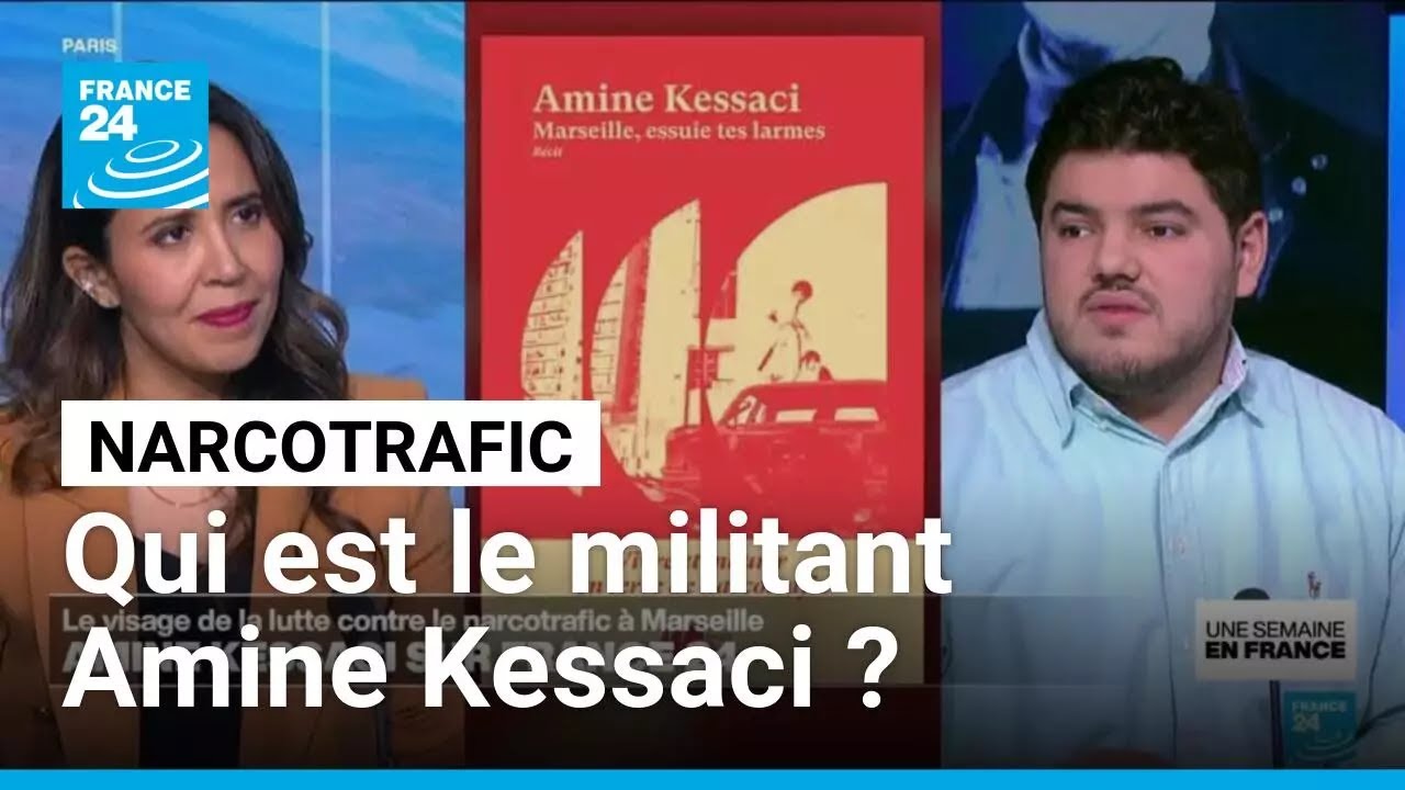 Marseille : Amine Kessaci, le visage de la luttre contre le narcotrafic sur France 24 • FRANCE 24
