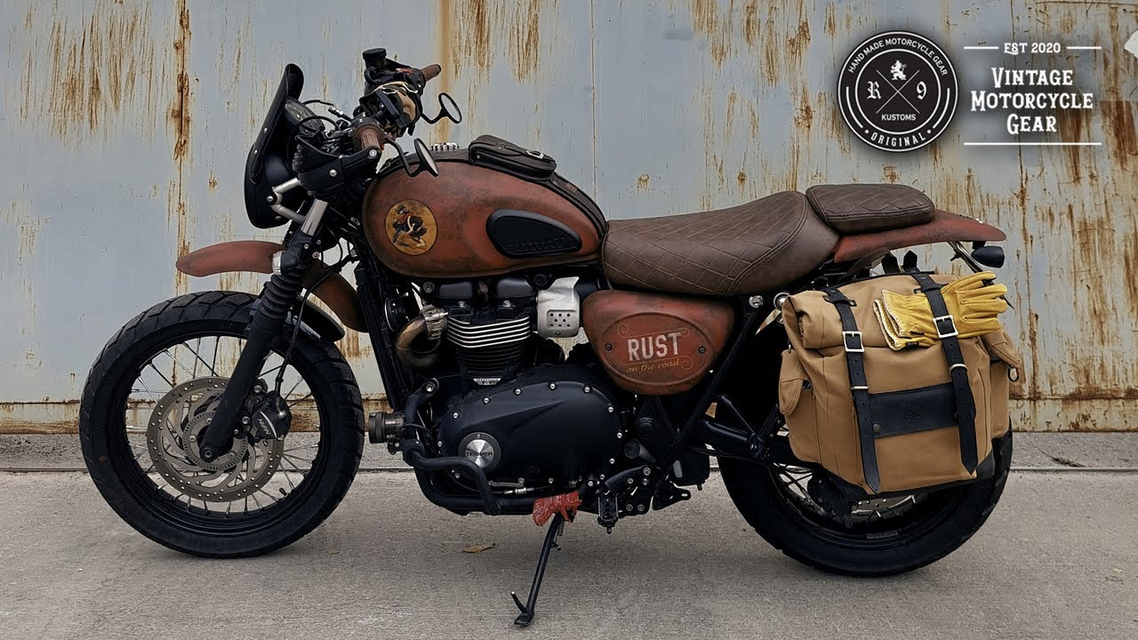 Triumph Street Scrambler 900 by R9Kustoms Pannier Saddlebag #triumph #scrambler