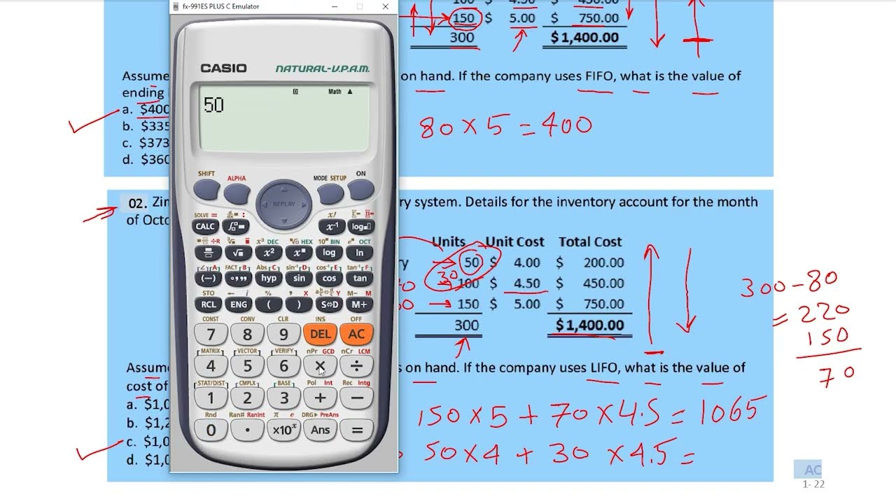 5-2 FIFO and LIFO costs