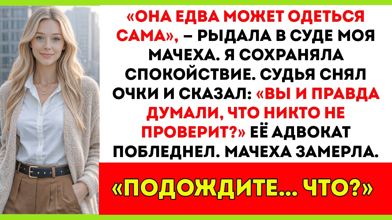 В суде моя мачеха заявила, что я сошла с ума — пока судья не снял очки и…