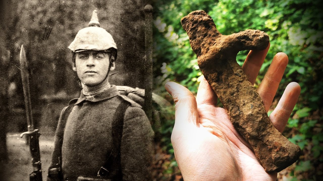 Metal Detecting WW2 / WW1 - AWESOME German WWI Bayonet Found! Relics from Different Time Frames!