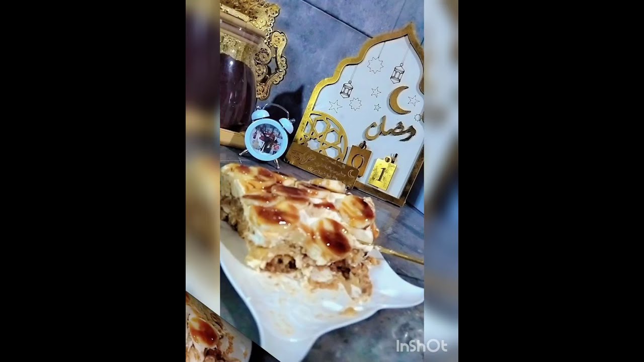 تحلية تبرد علا القلب جربوها ماراحش تستغناااو عليها بلا فرن وبلا تعب 😘😘🌙🌙صح فطوركم🌙🌙