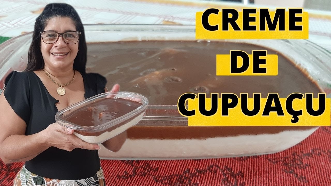 Creme de Cupuaçu com ganache de chocolate, sobremesa muito apreciada aqui na Região Norte
