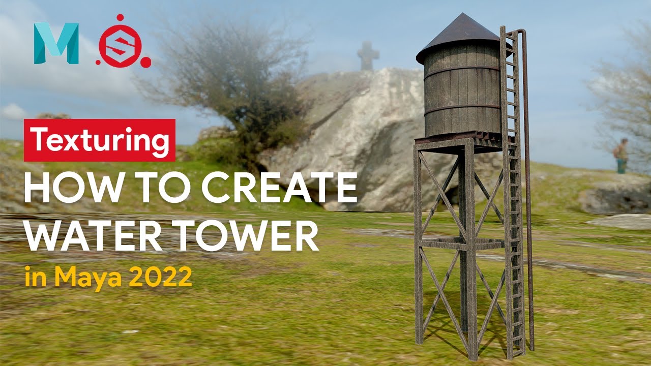 How to Create A Water Tower in Maya & Substance Painter | 3. Texturing in Substance Painter