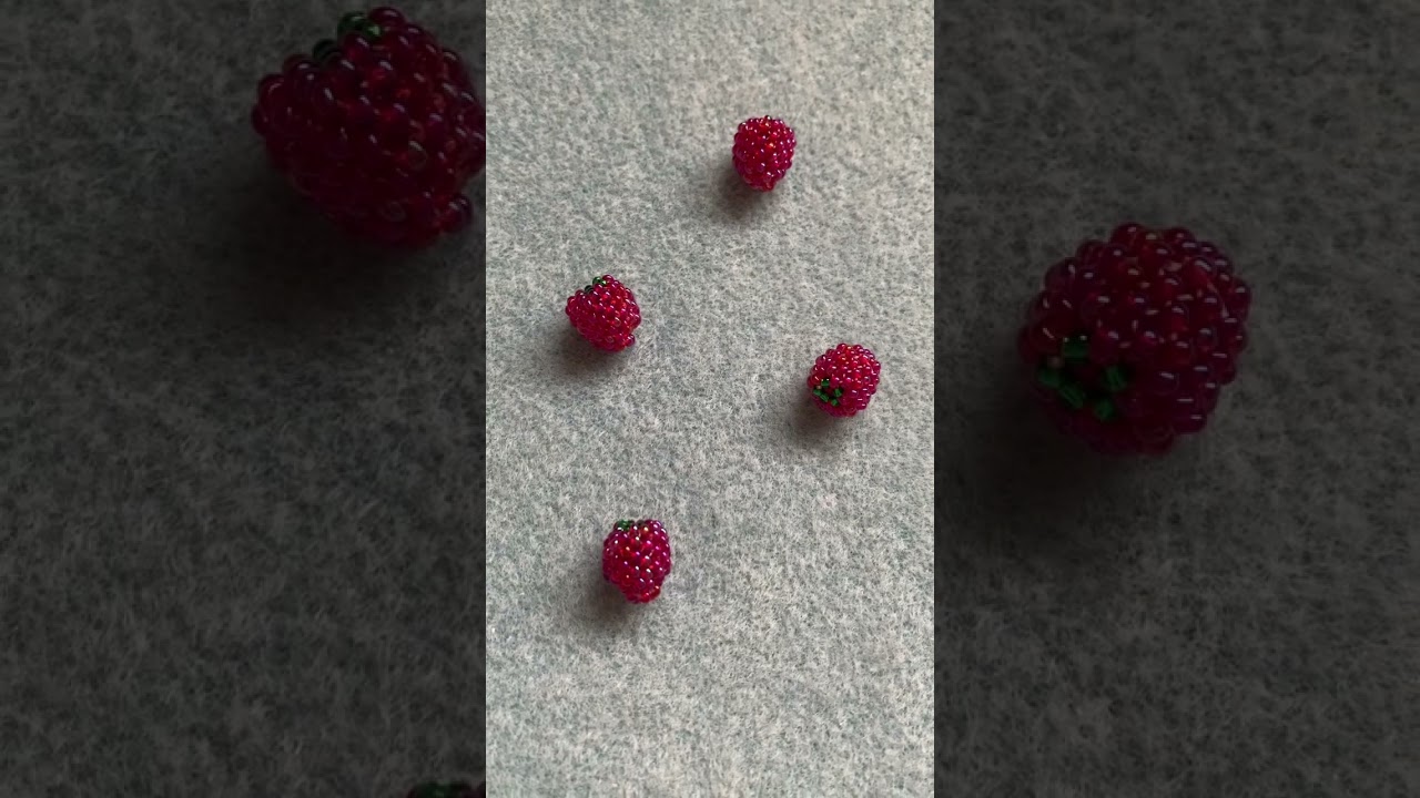 Beaded berries! #beading #beadweaving #beaded #beadedfruit