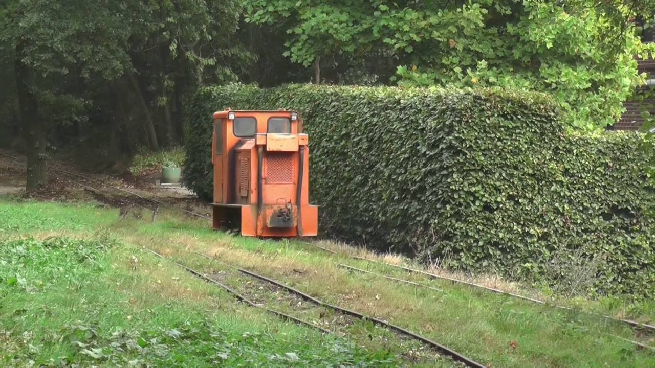 De veen spoorweg van fabriek Haskamp in Lohne
