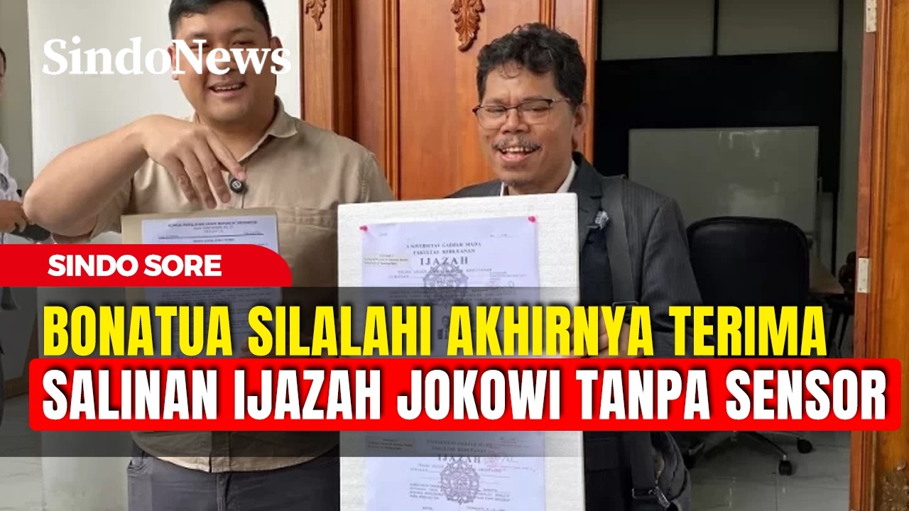 Bonatua Datangi KPUD Jakarta, Terima Salinan Ijazah Jokowi Tanpa Sensor | Sindo Sore | 13/02
