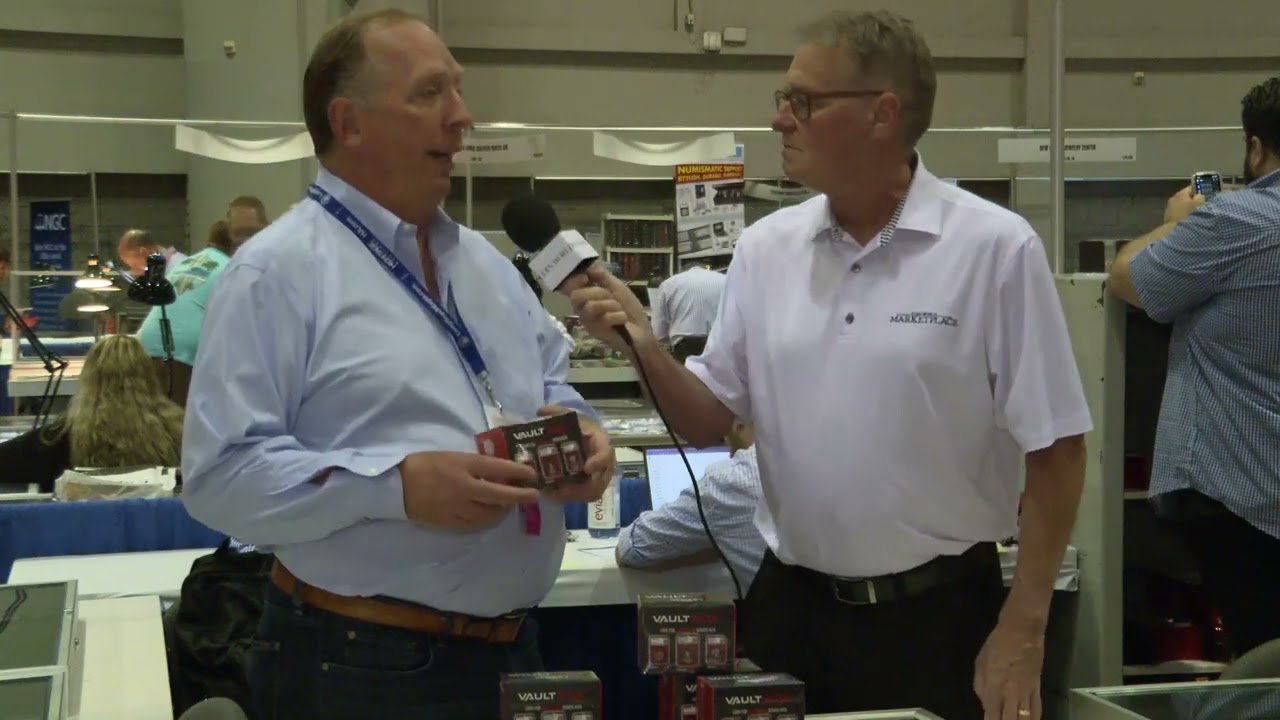 Coin World coverage Day 1 - Lee Minshull speaks at the 2023 annual FUN convention about Vault Box.