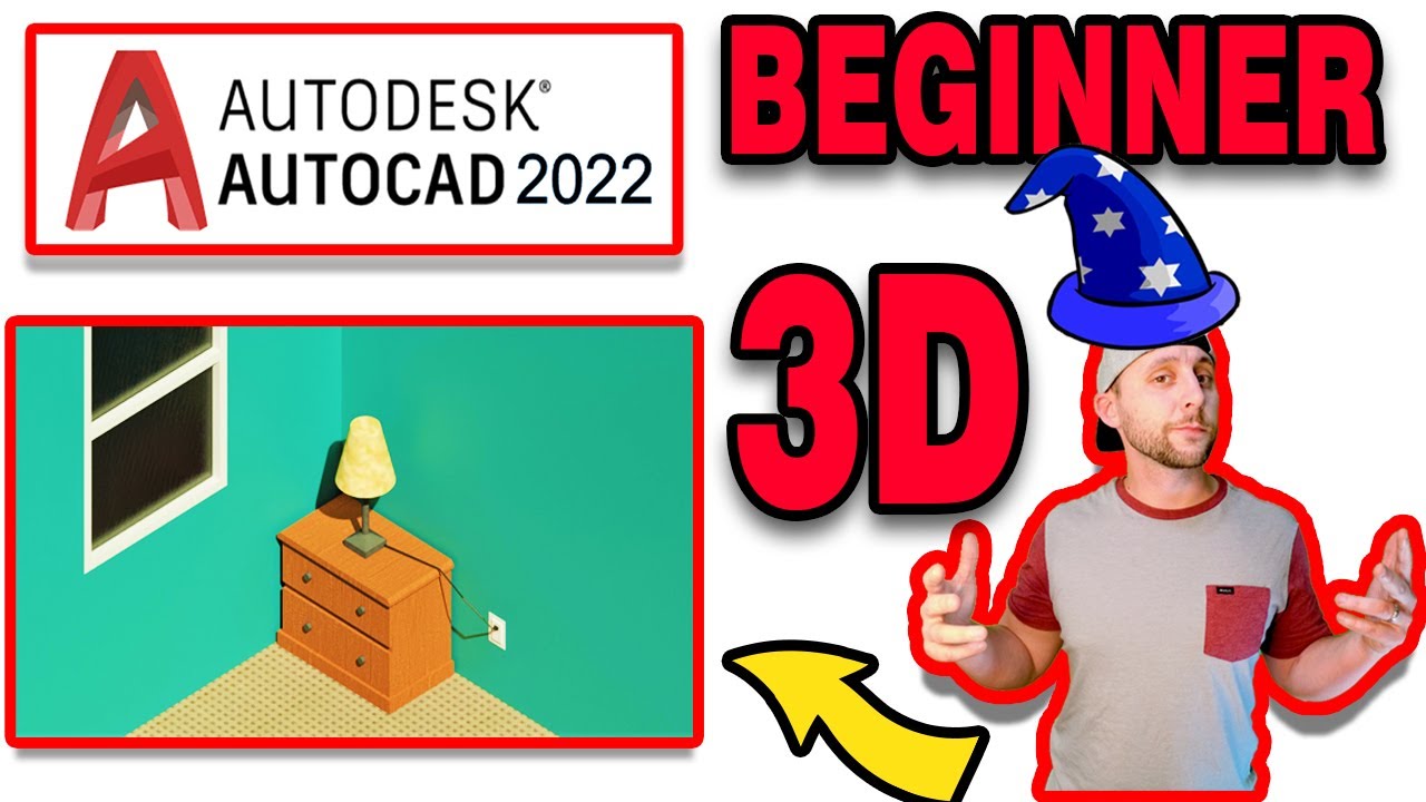 AutoCAD 2020 2021 2022 - 3D-моделирование для начинающих - Часть 1 из 3! Лампа!