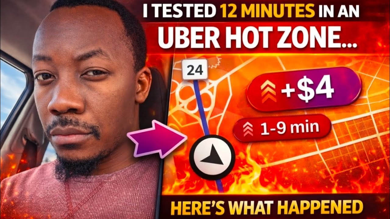 Вся правда о &laquo;горячих зонах&raquo; Uber (12-минутный тест в реальности) #Uber #ubereats #работавтакси
