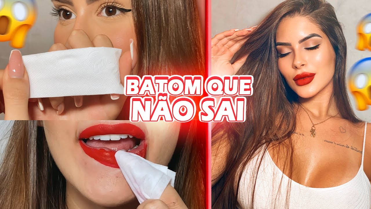 O BATOM VERMELHO PERFEITO (NÃO SAI POR NADA!) - TOP 3 BATONS VERMELHOS | TESTES