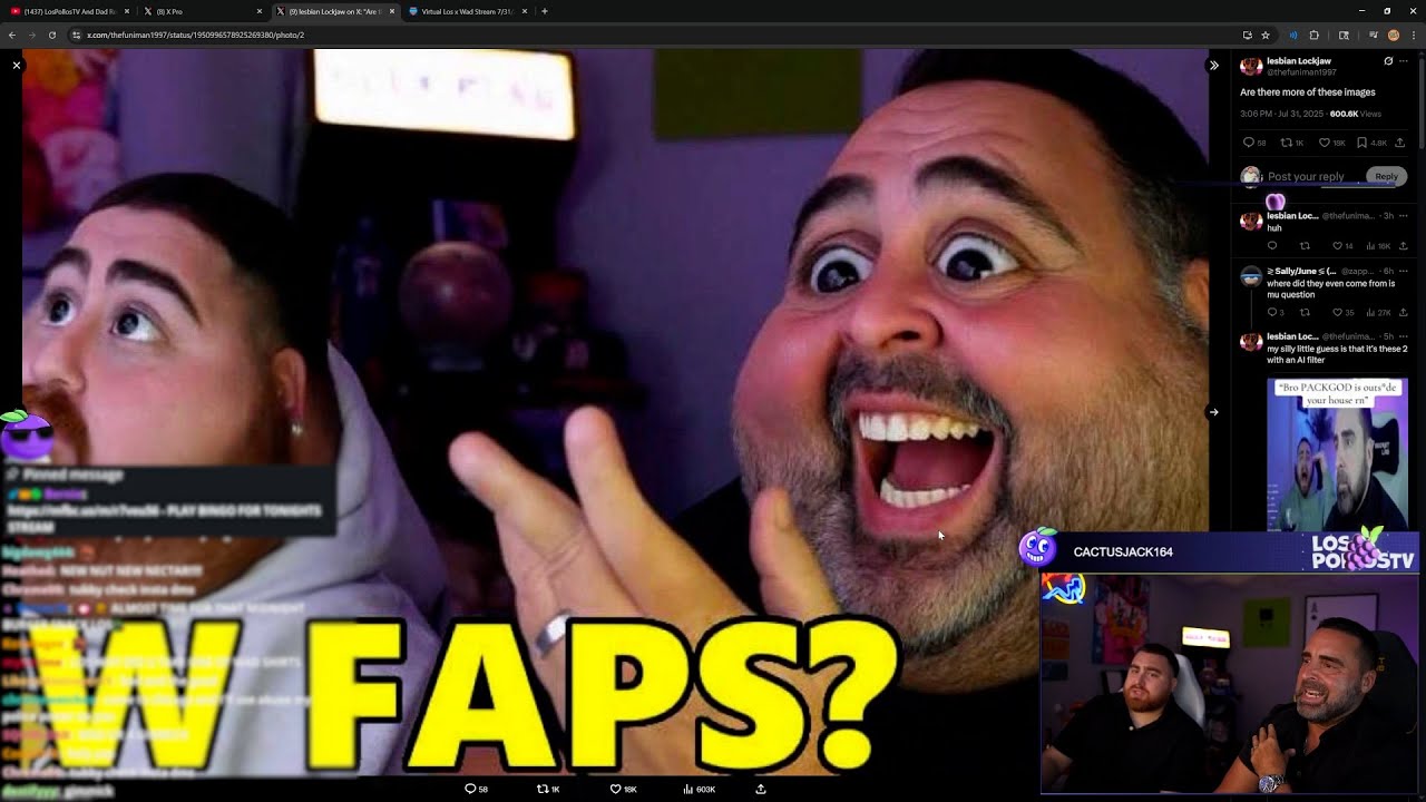 LosPollosTV and Wad react to funny memes, + talk about current trending topics (7.31.25)