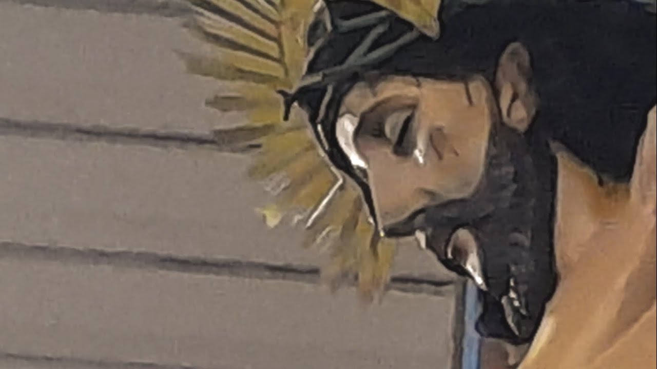 Semana Santa en Juayúa Sonsonate El Salvador 2022 Acto de crucifixión Viernes Santo