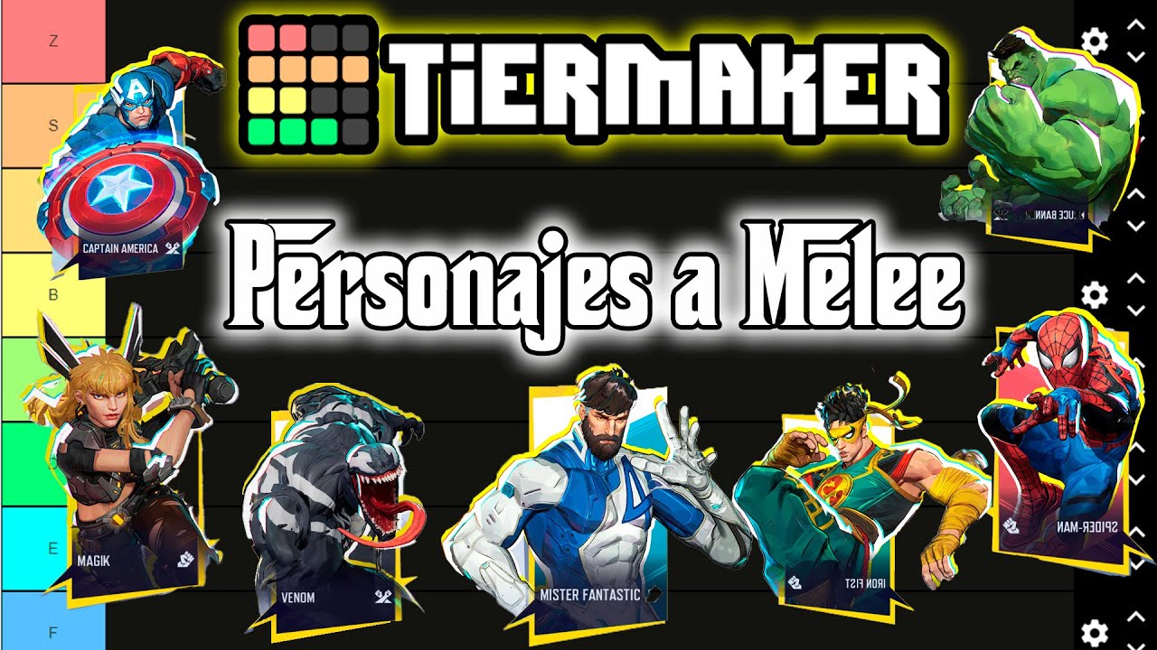 Tier List Solo Personajes Cuerpo a cuerpo Marvel Rivals Season 1