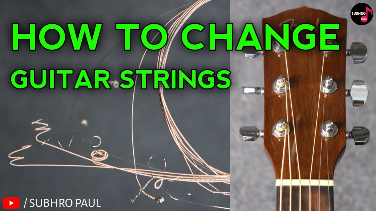 Guitar Strings Change | How To Change Guitar Strings Acoustic At Home | Step By Step Tutorial