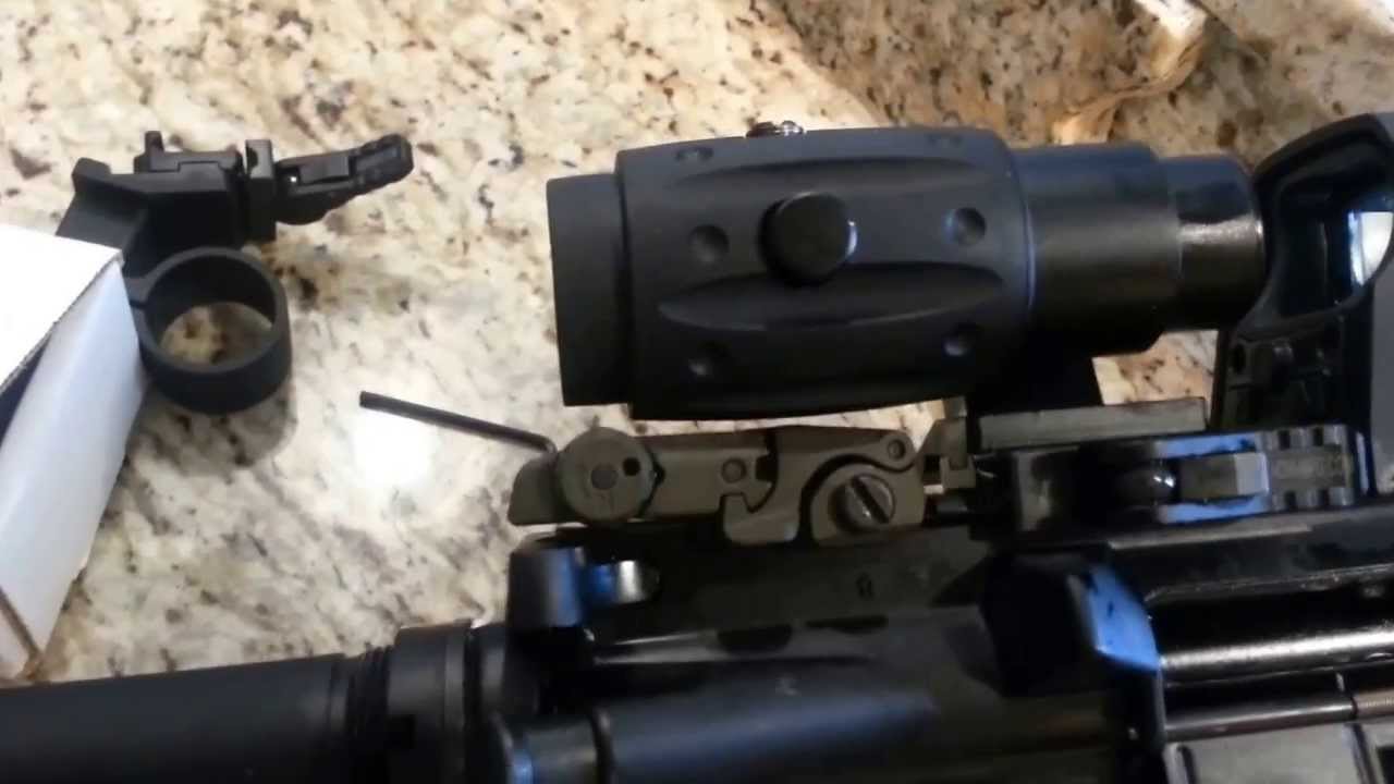 Primary Arms 3x Magnifier with 2 different AD Swing off Mounts