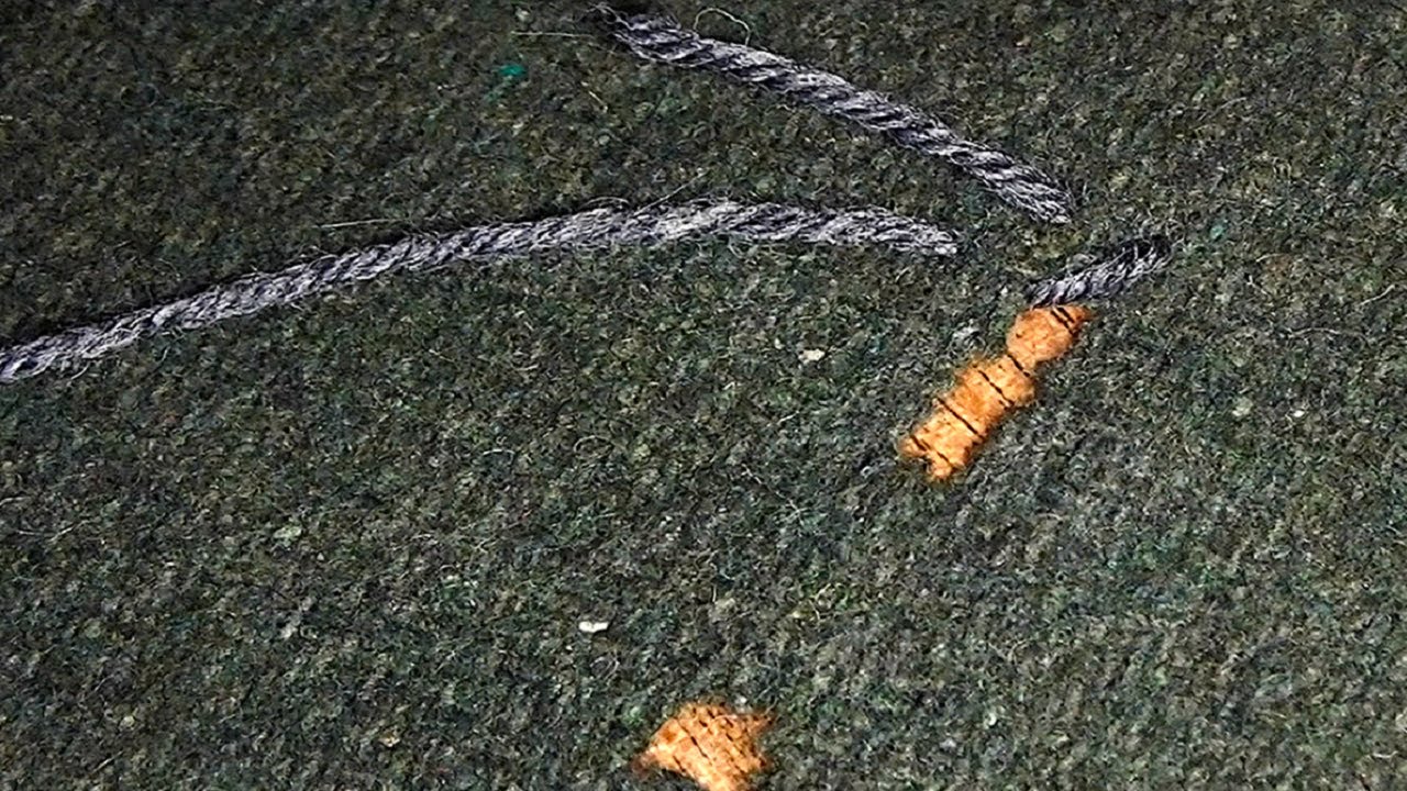 Maintaining Bushcraft Gear - Patching Burn Holes in a Wool Blanket