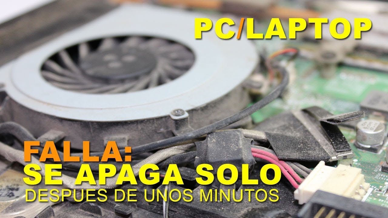 Portátil SE APAGA solo, después de unos minutos