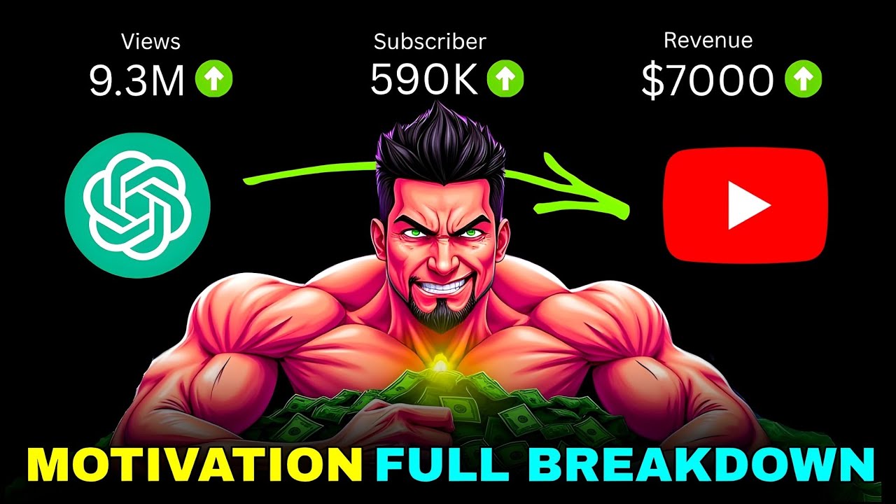 How To Make Self Improvement Fitness & Motivation Videos with Ai | Youtube Automation Full Guide