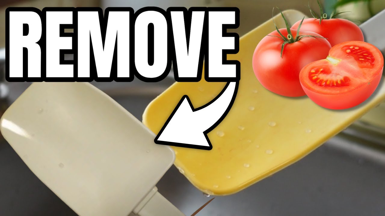 Get Rid of Tomato Stain from Silicone (Pampered Chef Mix N Scraper)