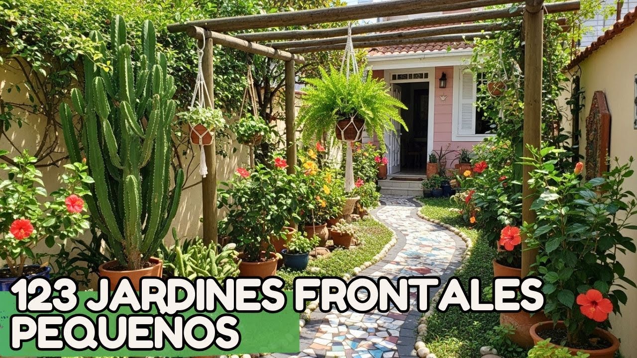 Jardín frontal pequeño ideas fáciles y modernas