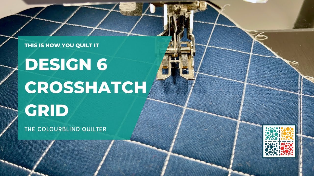 Crosshatch Grid Quilting Design - Design #6 (This is How You Quilt It)