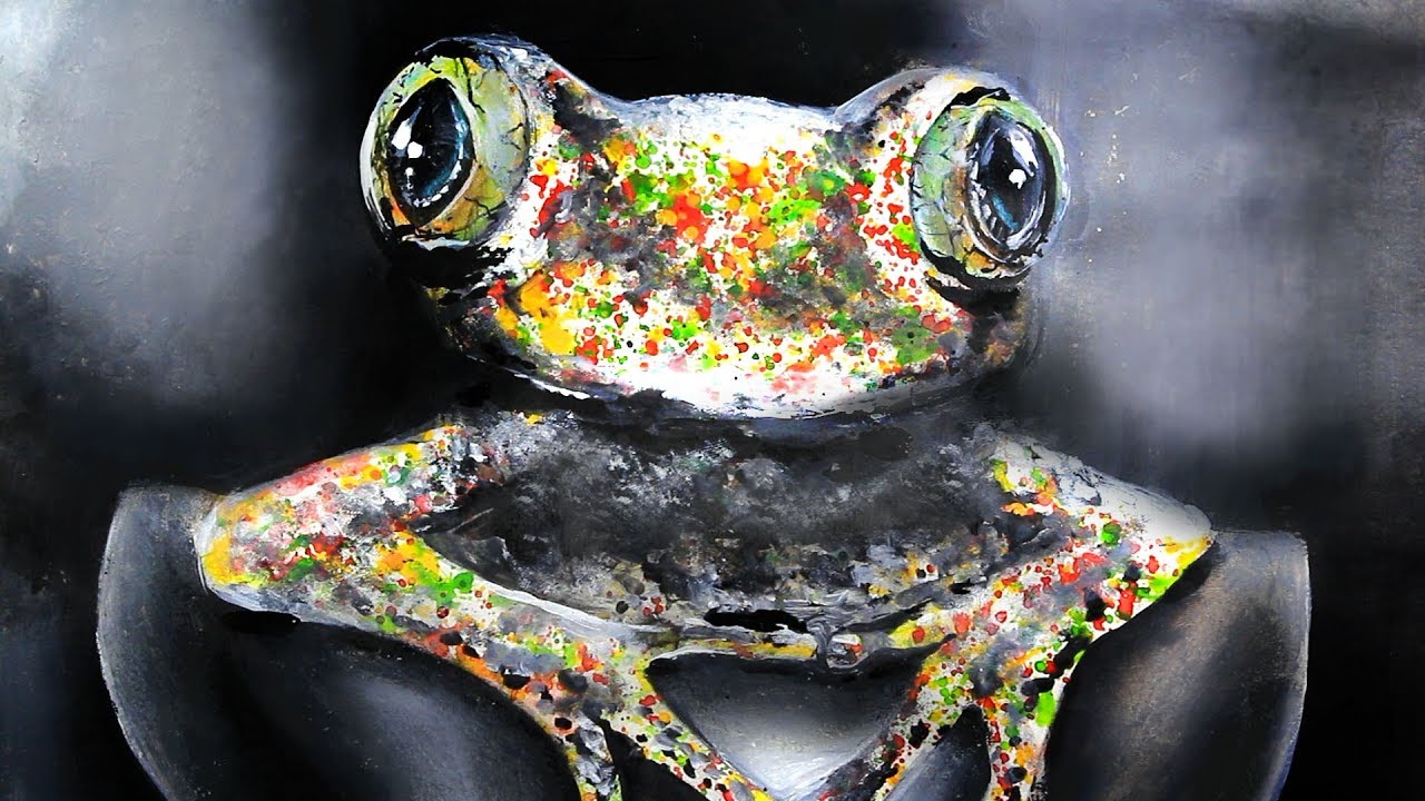 How to Paint a Colorful Frog | Acrylic Painting Tutorial