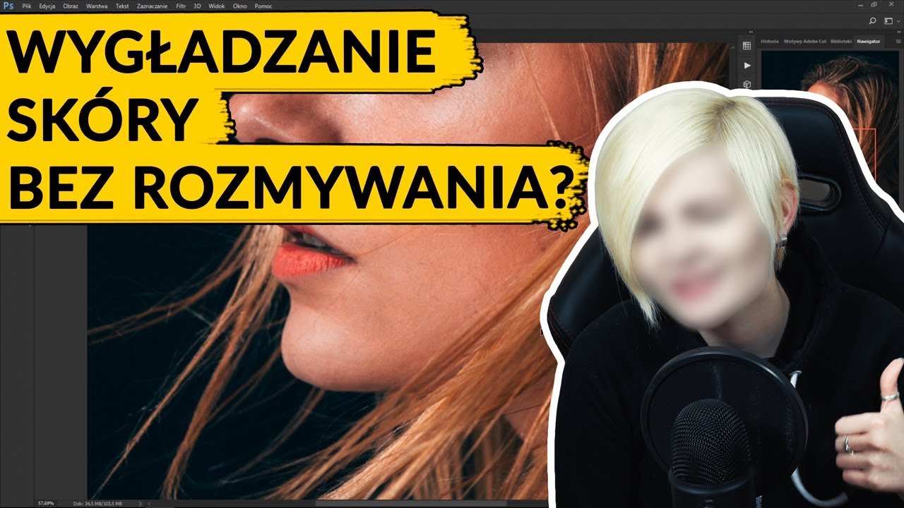 Ekspresowy retusz sk&oacute;ry, czyli wygładzanie bez rozmywania - Photoshop tutorial || Sztuka Retuszu