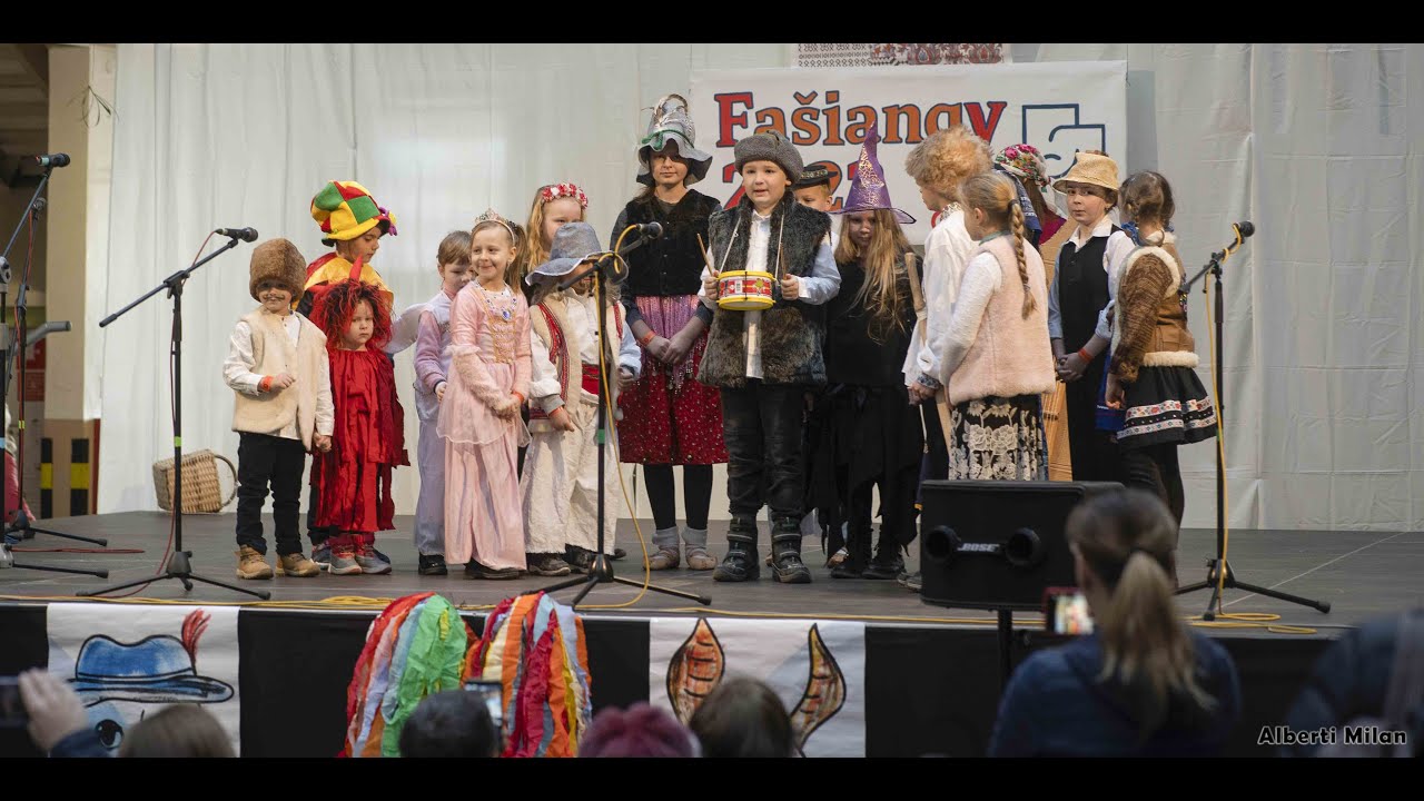 Detský folklórny súbor Jánošík - Fašiangy 2022 v meste Lučenec