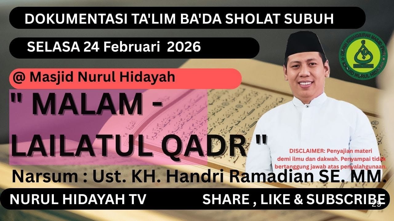 √ MALAM LAILATUL QADR || Ust. KH. Handri Ramadian SE. MM. @ramayadi8373 