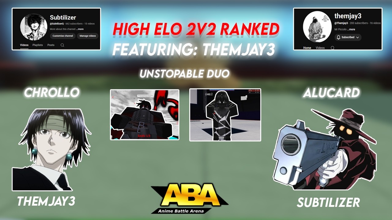 High elo ranked gameplay 2v2s with @Themjay3   | ABA