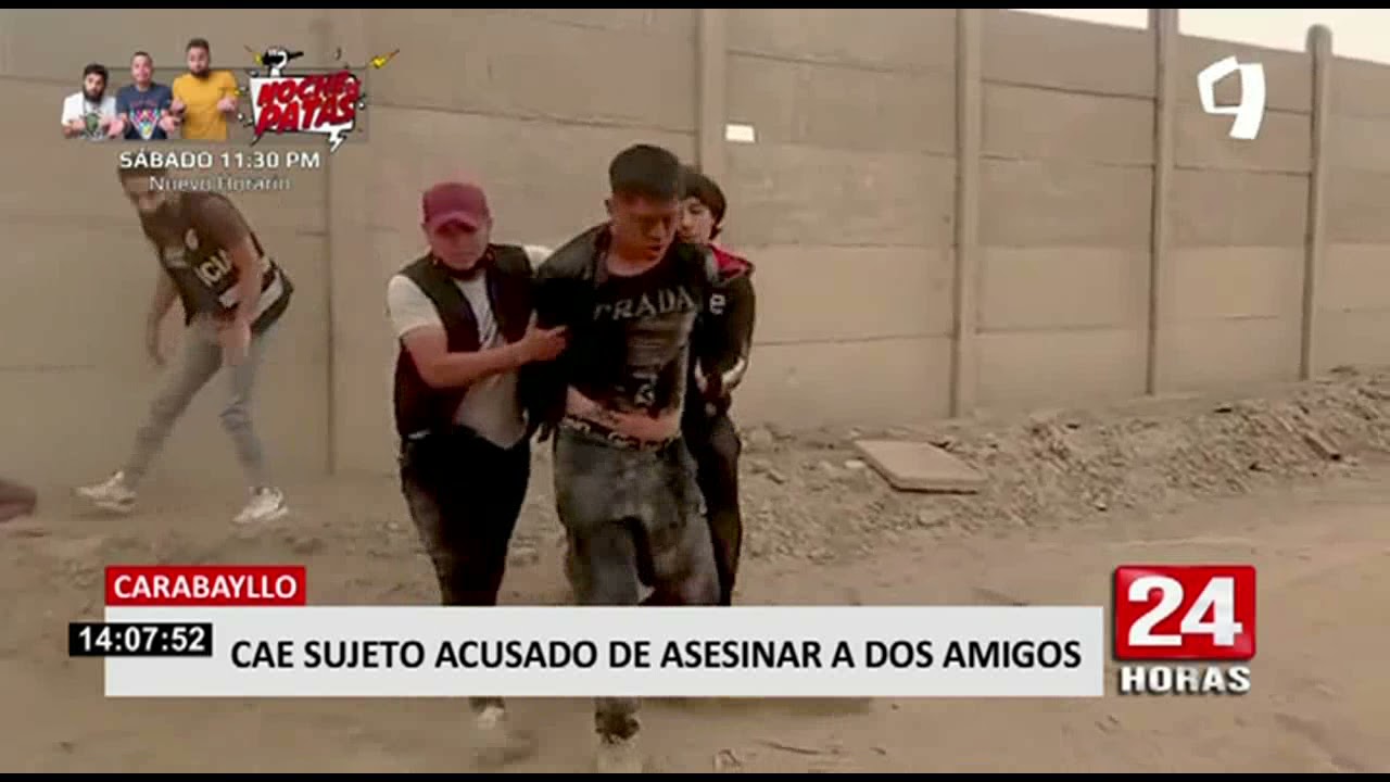 Carabayllo: cae sujeto acusado de asesinar a dos amigos