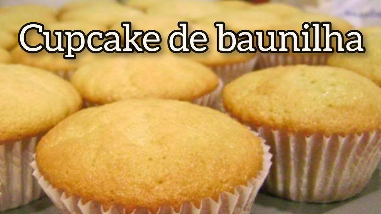 CUPCAKE DE BAUNILHA COM APENAS 1 OVO. PERFEITO E RÁPIDO DE FAZER.
