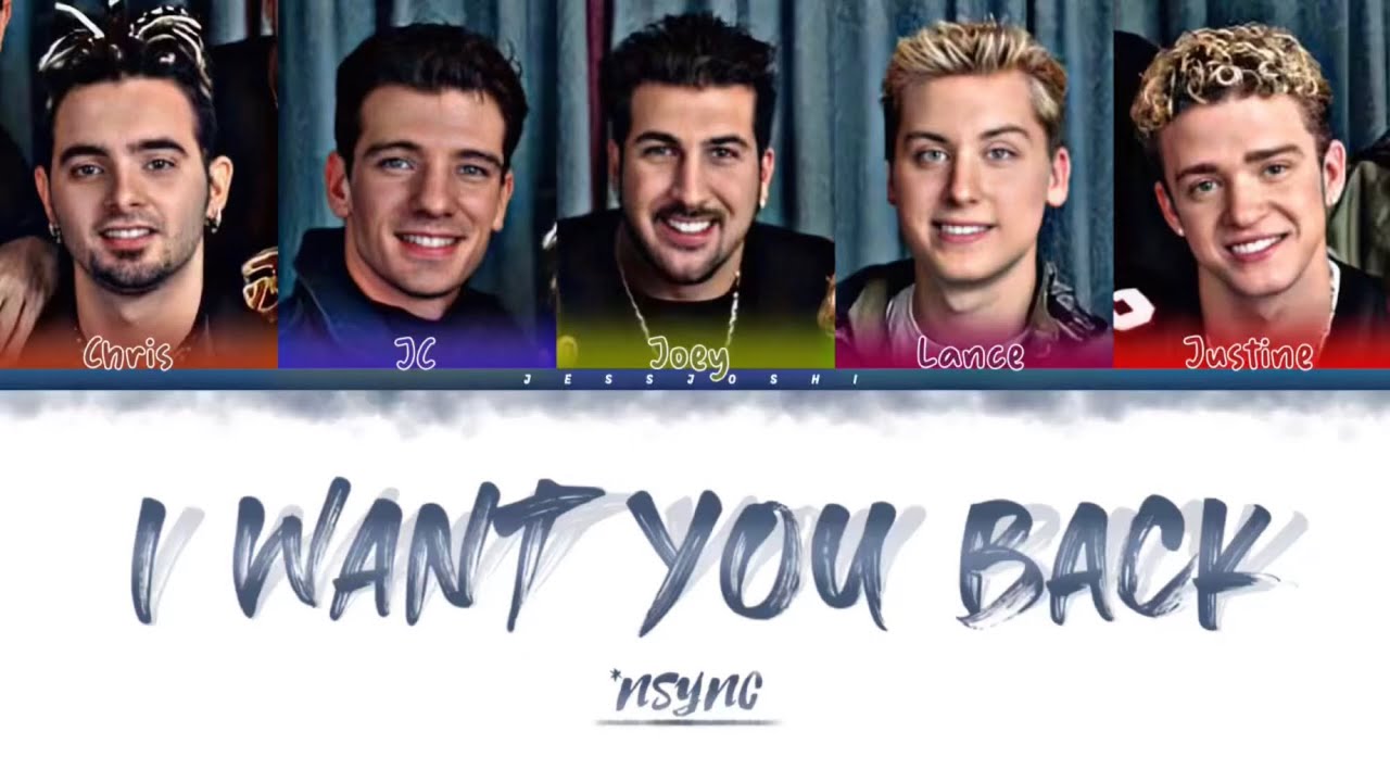 *NSYNC - I Want You Back (Color Coded Lyrics By Jessjoshi)