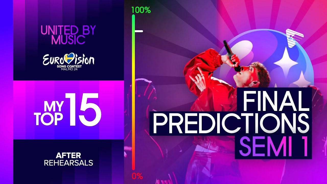 Eurovision 2024: Semi Final 1 - Predictions (After Rehearsals) | Top 15 (Comments & Odds)