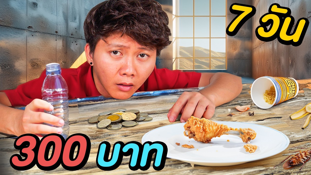 เอาชีวิตรอด 7 วัน เเต่ผมมีเงินเเค่ 300 บาท !
