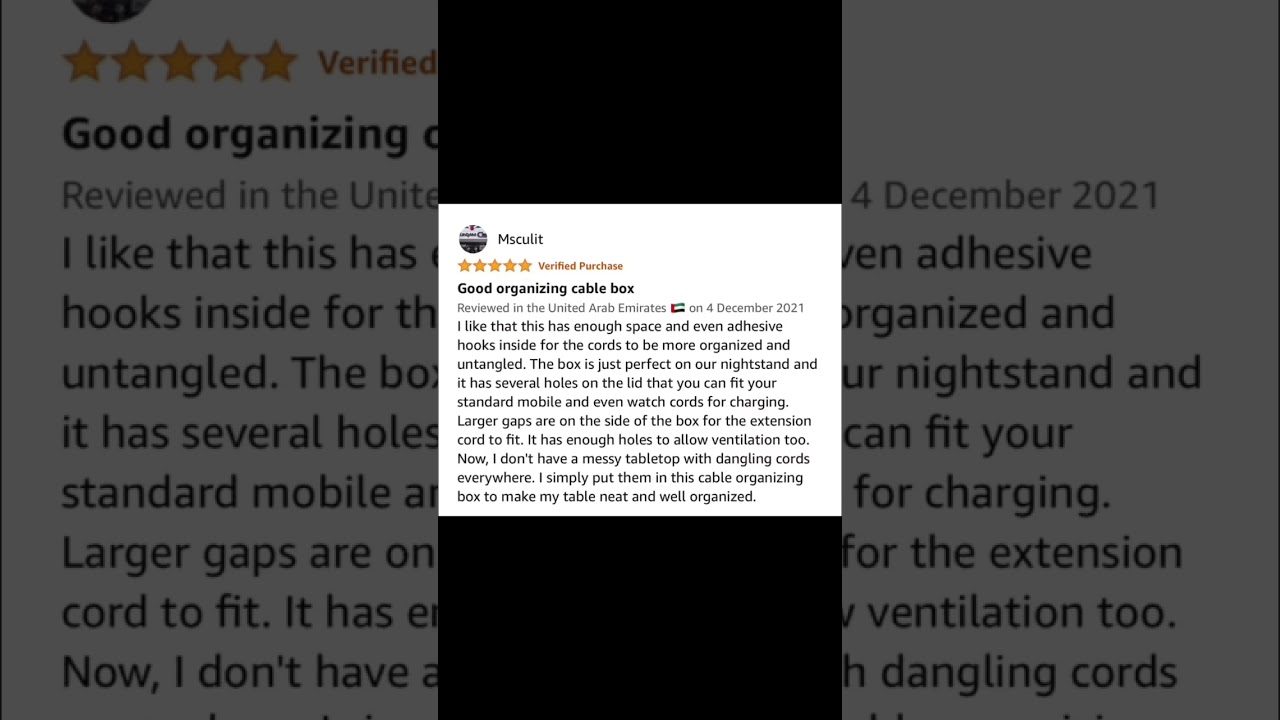Authentic VERIFIED reviews for our two Cable Management Organizer Boxes. #cable #cablemanagement
