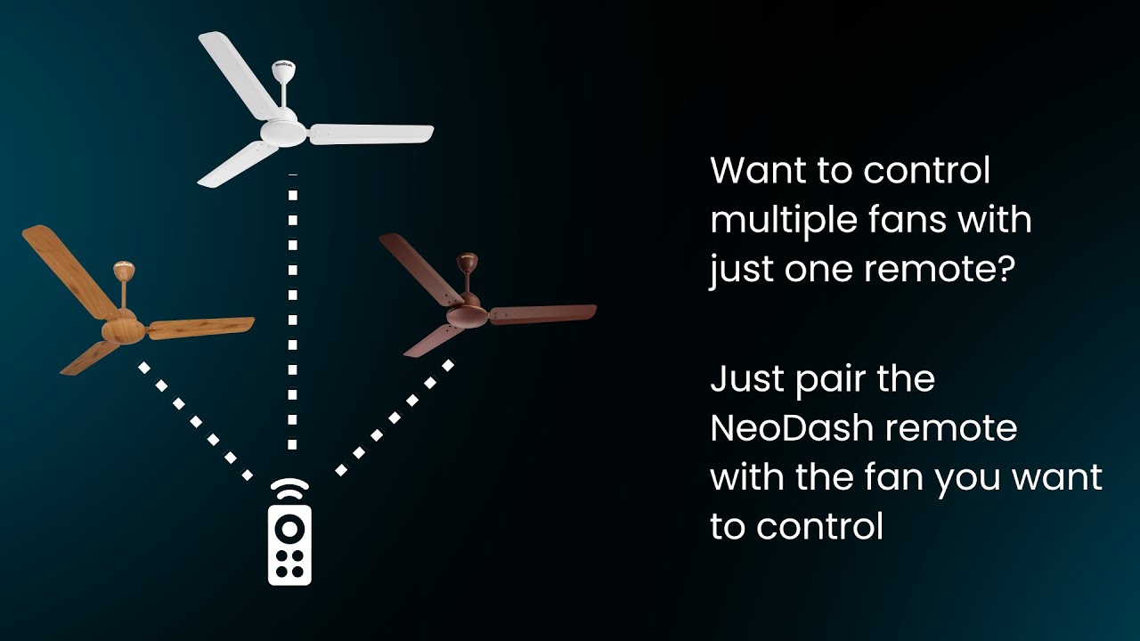 Multi-pairing Tutorial for RF Remote Control of NeoDash EXA Energy Saving BLDC #ceilingfan #bldcfan