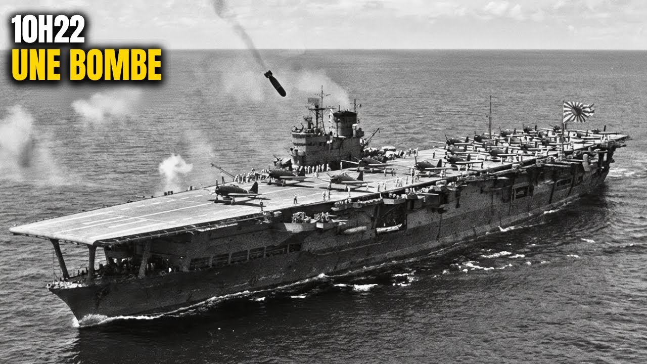 Trois Bombardiers Contre Le Porte-Avions Invincible Du Japon | La Mort De Akagi