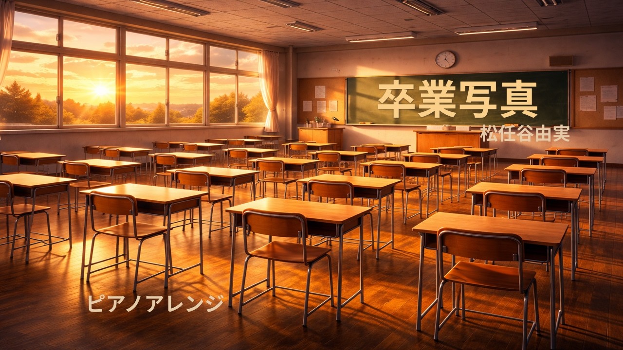 卒業写真（松任谷由実）｜ジャズピアノアレンジ【10分】