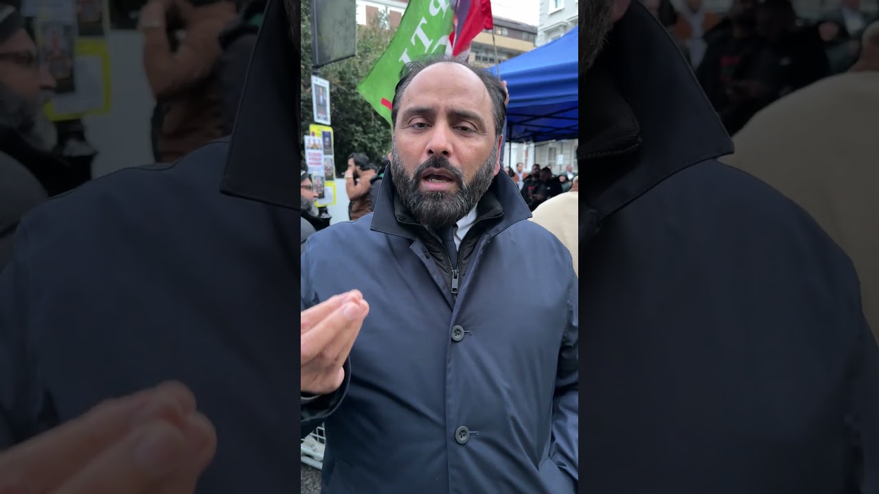 Imran Khan supporters protest in London after reports he has suffered severe vision loss in prison