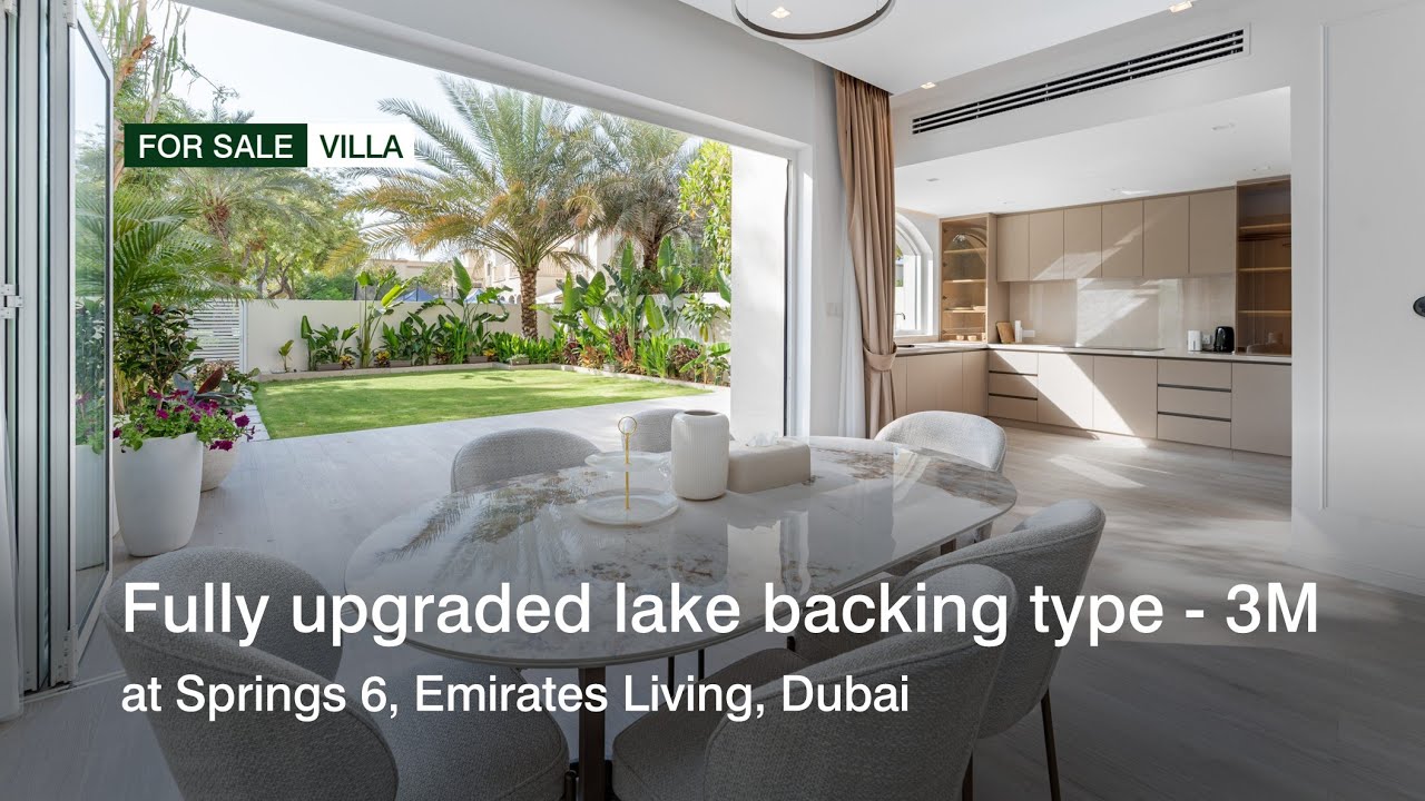 Fully upgraded lake backing type 3M villa | Springs 6, Emirates Living | haus & haus