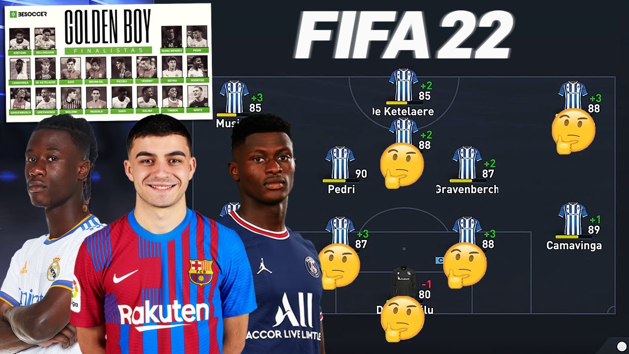 ¿QUÉ PASARÍA SI JUNTAMOS los GOLDEN BOY 2021 en un EQUIPO? | Modo carrera FIFA 22