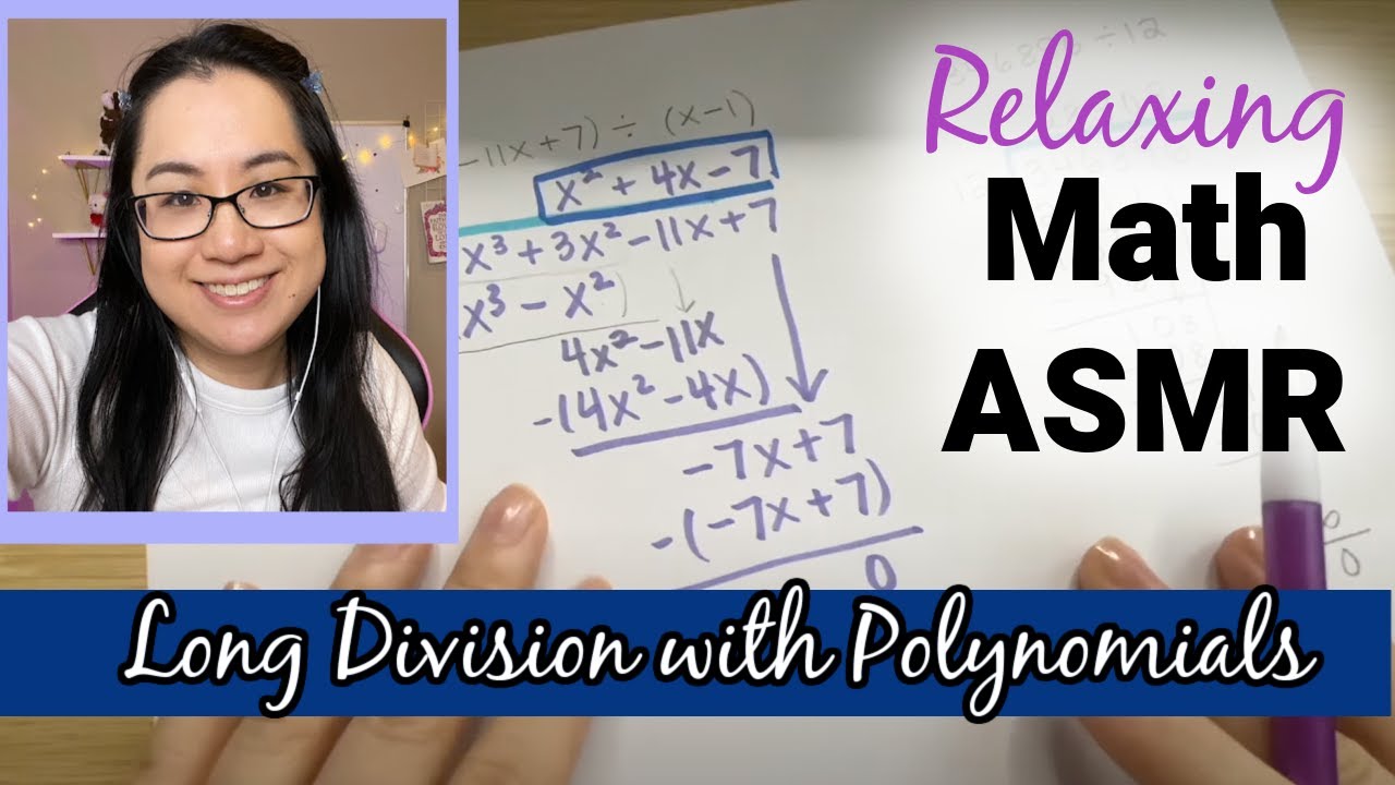 [ASMR] Math- Teaching You How to Divide Polynomials (SoftSpoken, Whispering, Writing, Educational)