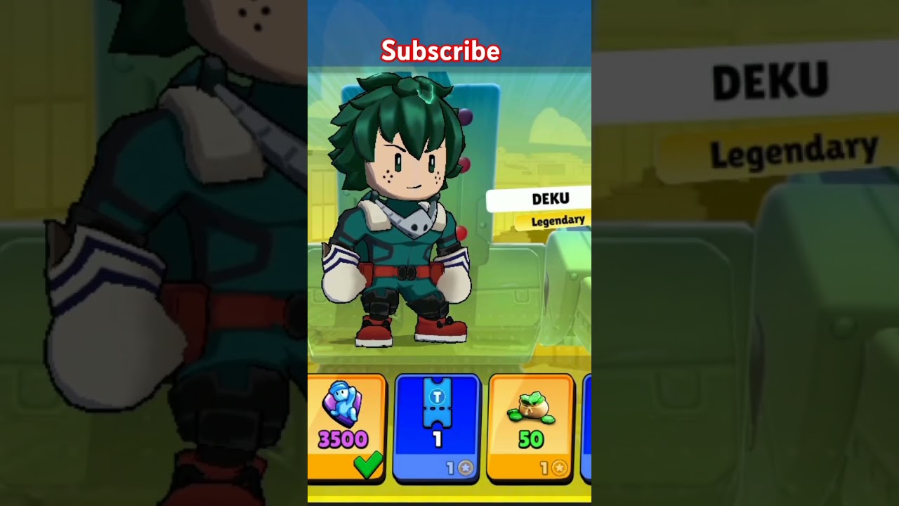 Claiming the new my hero academia skin deku #stumbleguys #shorts