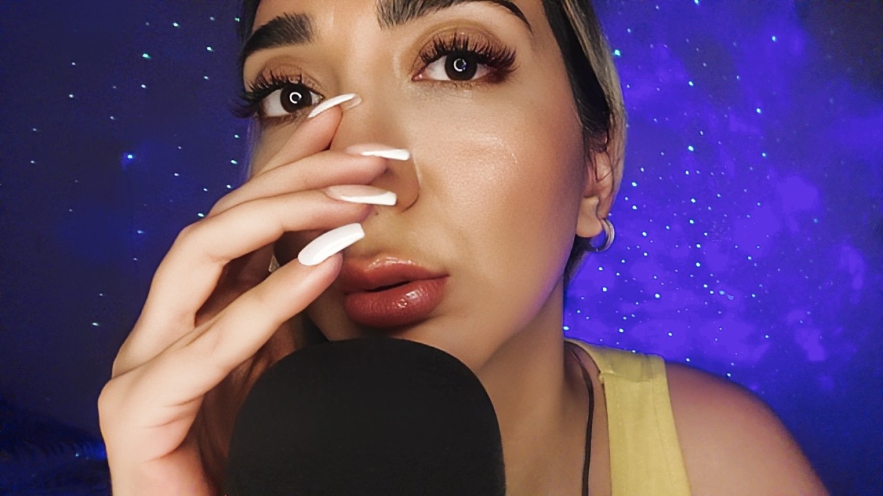 Asmr Mouth Sounds/Inaudible Whisper And Touching Your Face