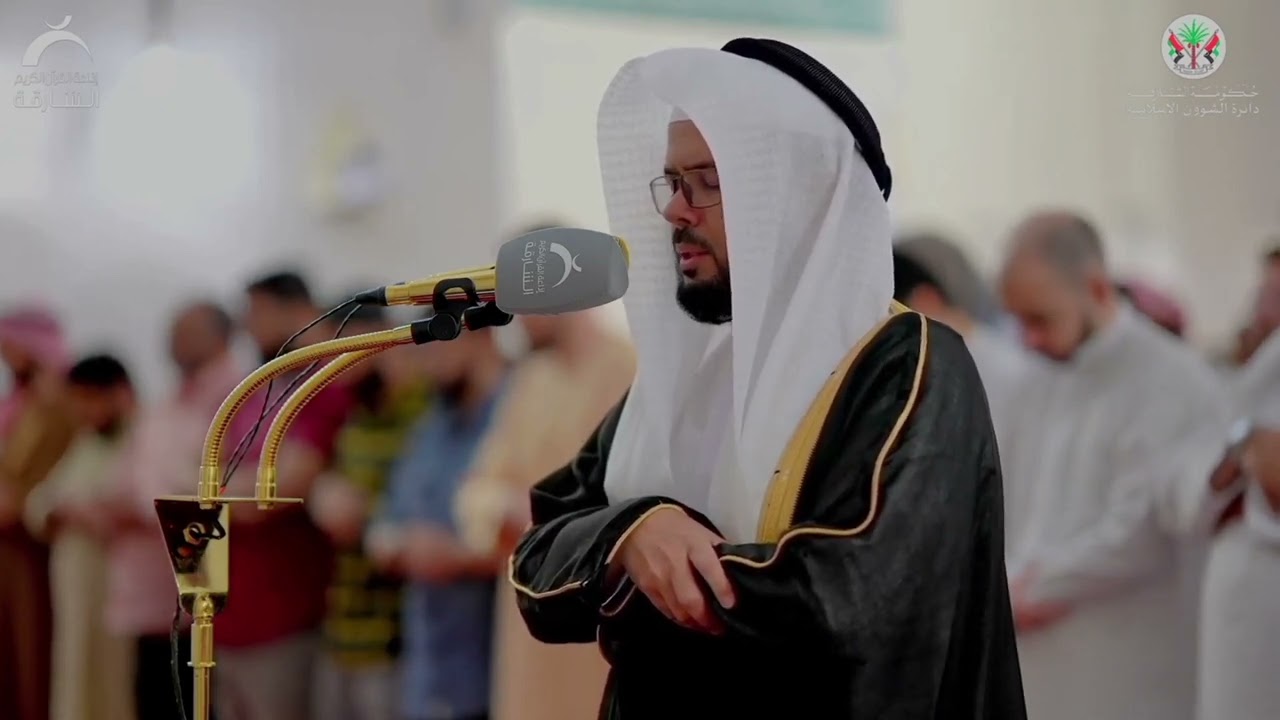 ليلة 12 رمضان 1444 هجرية الموافق 2023 ختمة صلاة التراويح من مسجد الشارقة الشيخ خليفة الطنيجي